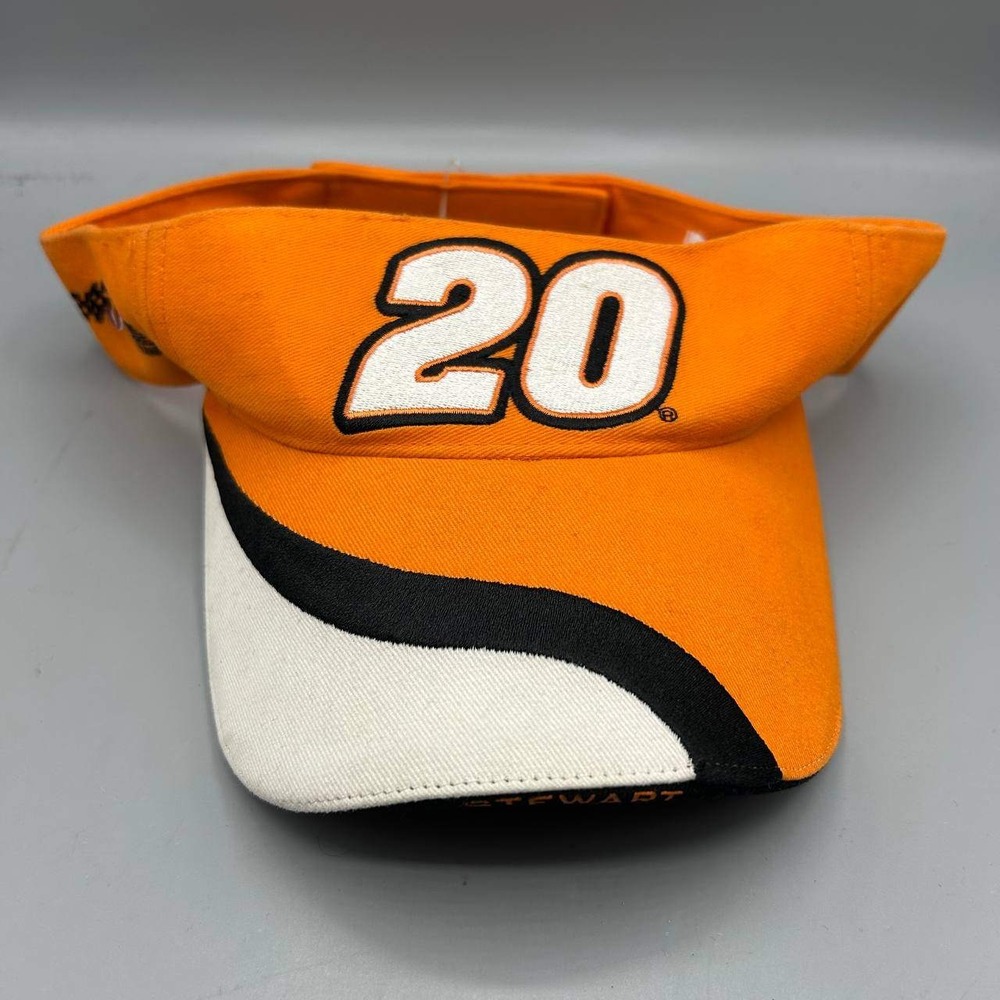 Vintage Tony Stewart #20 Nascar Racing Visor Hat Men Winners Circle Strap Back